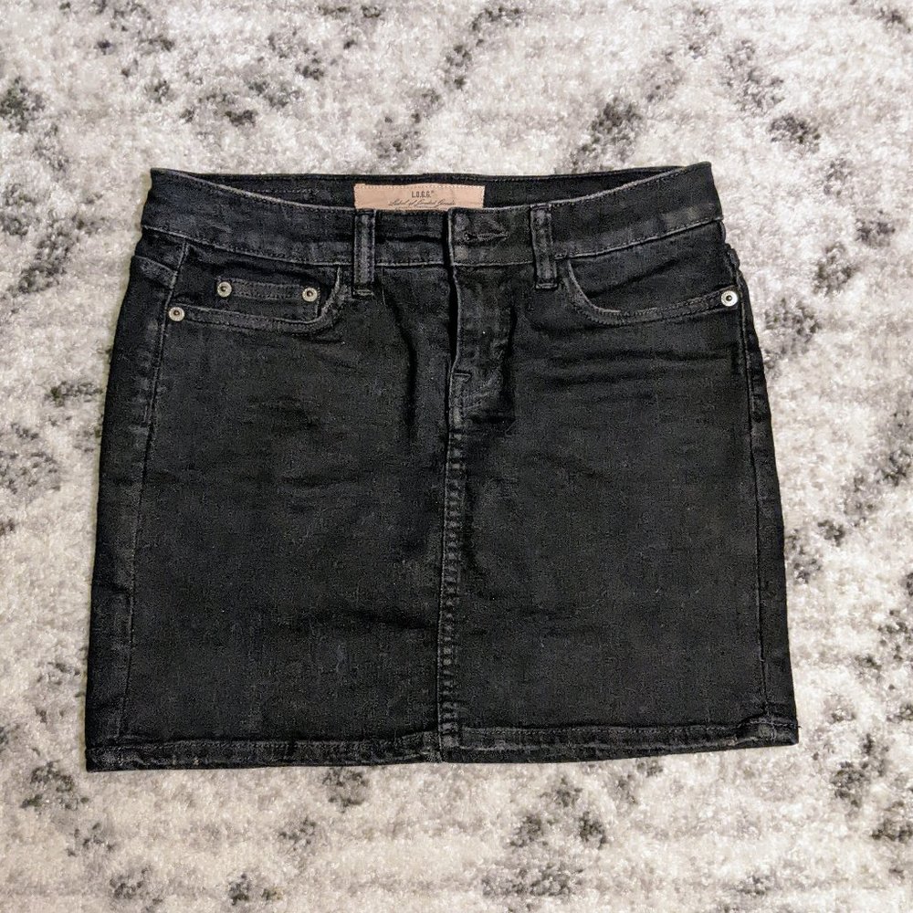 Jeans mini skirt H&M - black - size 6